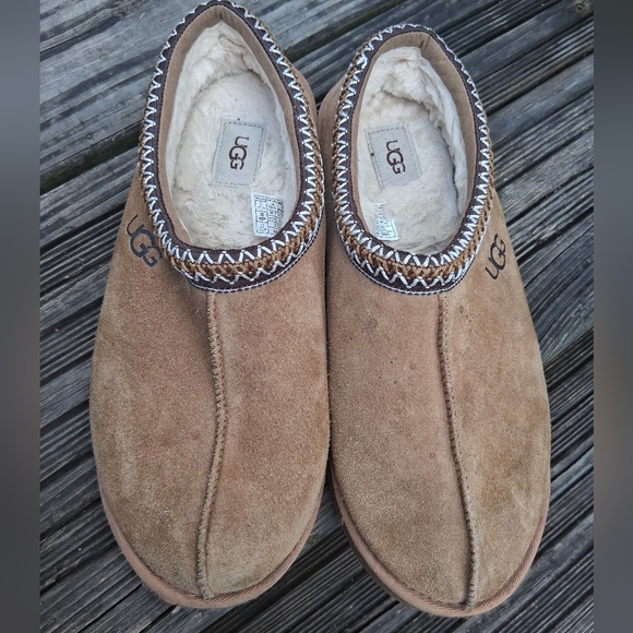 UGG Men's Brown Suede Slip-Ons - Picture 1 of 8